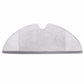 White microfiber mop pad with gray edge for robot vacuum replacement accessories