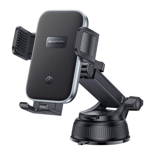 Yesido C320 15W Car Suction Cup Clip Wireless Fast Charging Phone Holder, C320
