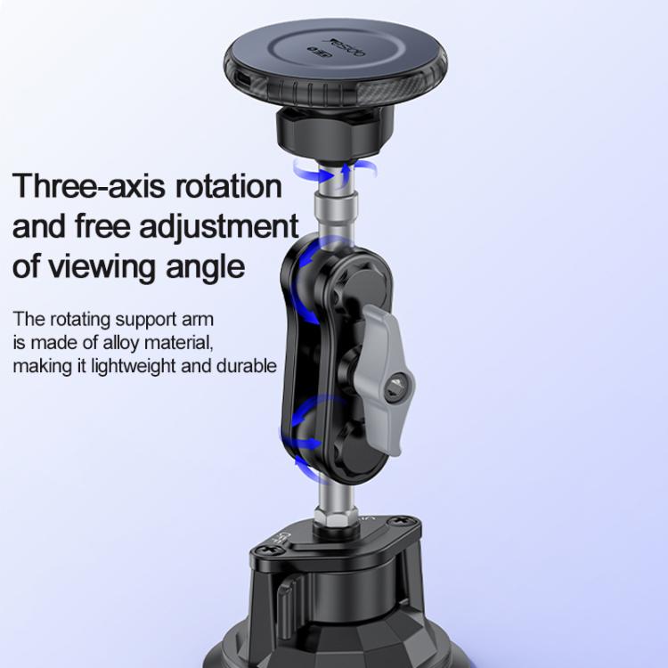 Yesido suction mount with three-axis rotating phone holder arm and circular magnetic pad