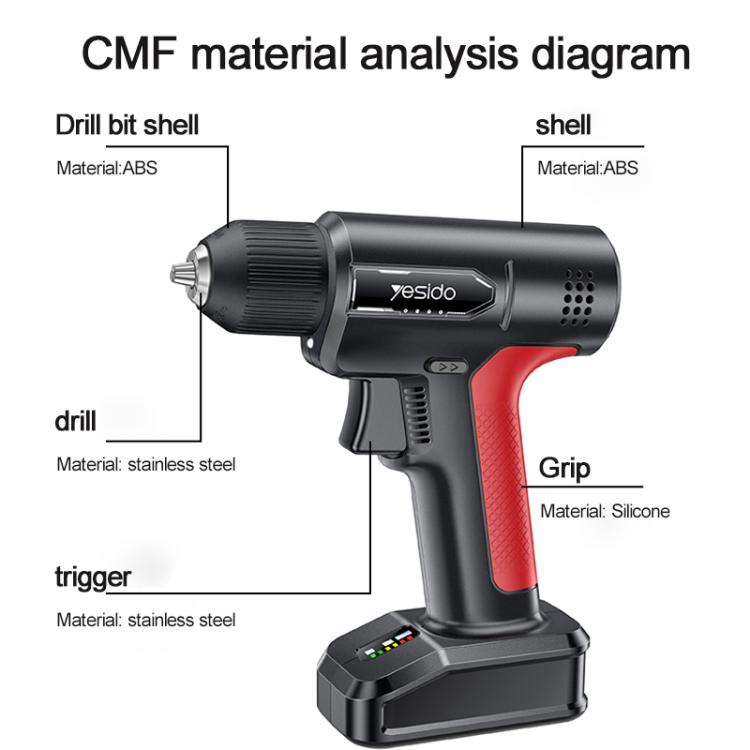 Yesido EC36 Multi-functional Household Electric Screwdriver Electric Drill Set Tool, EC36