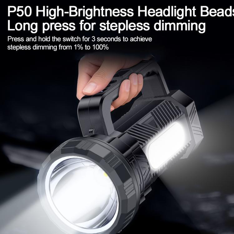 Yesido TC12 Outdoor Emergency Multifunctional Rechargeable Dual Lamp Lighting Flashlight, TC12