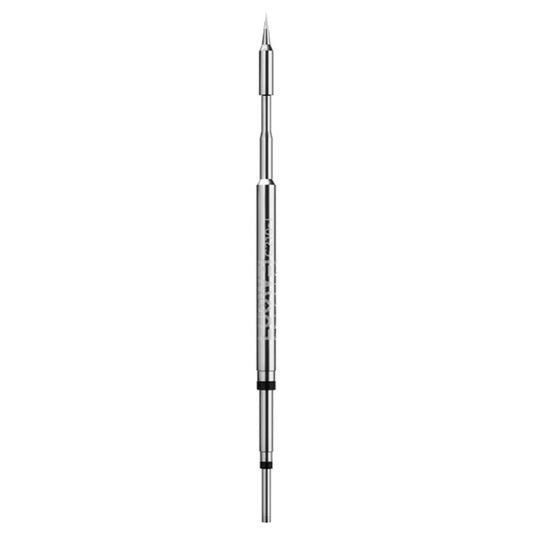 Lead-free soldering iron tip, long slender metal with fine angled point