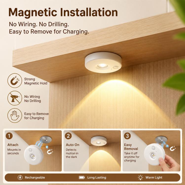 Smart Sensor Cat Eye Night Lights with Remote Control, 1pc, 3pcs, 6pcs