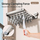 No-drill Vacuum Suction Cup Multi-Clip Folding Balcony Underwear Drying Rack, 18 Clips, 24 Clips, 30 Clips