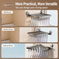 No-drill Vacuum Suction Cup Multi-Clip Folding Balcony Underwear Drying Rack, 18 Clips, 24 Clips, 30 Clips