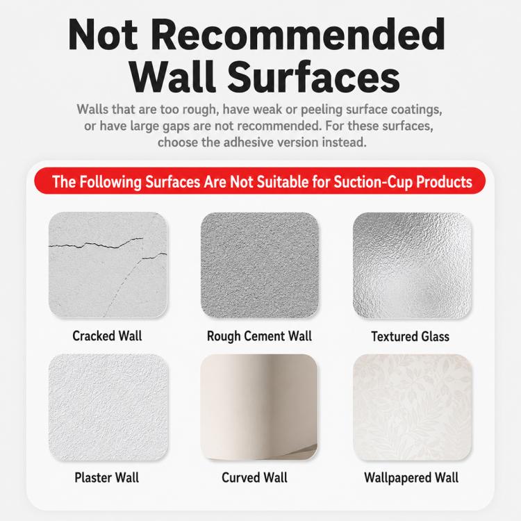 No-drill Suction Cup Wall-mounted Ashtray