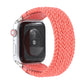 Nylon + Leather Braided Watchband For Apple Watch Series 6 & SE & 5 & 4 44mm / 3 & 2 & 1 42mm, S, M, L