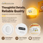ZHL001Y Early To Bed Pillow Duck Night Light Touch Sensor Bedside Lamp