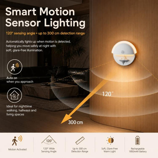 DS011 Rechargeable Mountain Motion Sensor Night Light