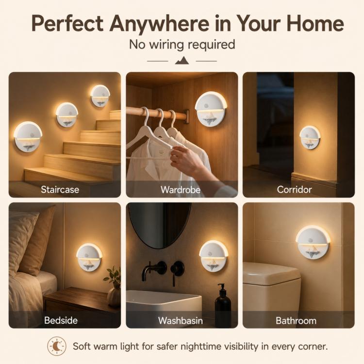 DS011 Rechargeable Mountain Motion Sensor Night Light