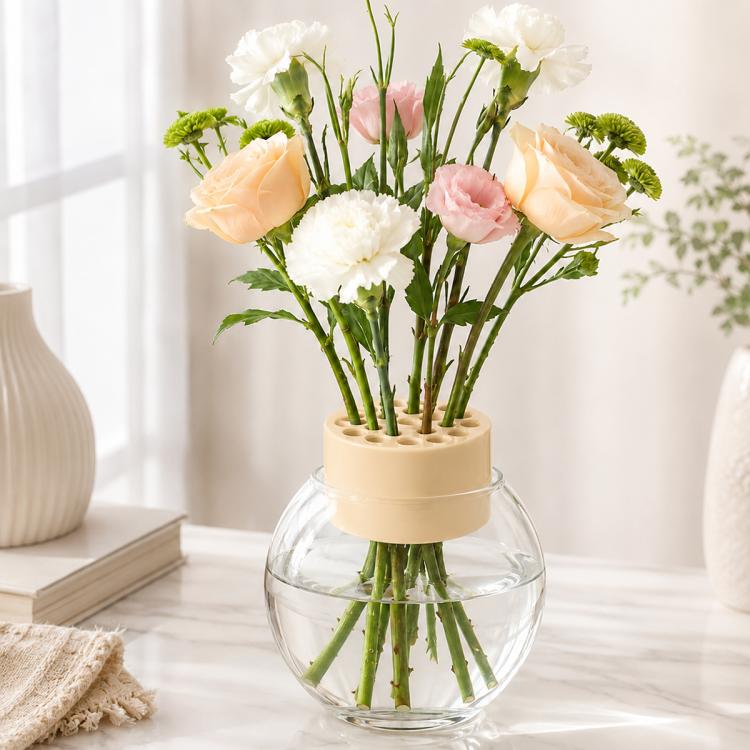 Spiral Plastic Flower Stem Holder