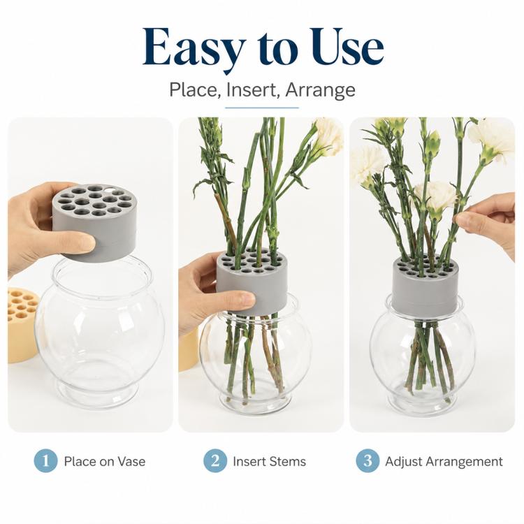 Spiral Plastic Flower Stem Holder