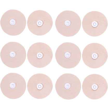 6-pack round fabric duvet cover fasteners with adhesive snap buttons