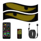 Dual yellow dot LED matrix flexible strips with remote and USB cable kit