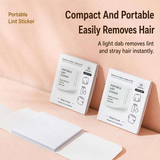 Portable Mini Pocket Disposable Lint Remover Stickers, 50pcs/Pack 8.5x7.2cm, 40pcs/Pack 10x7.8cm