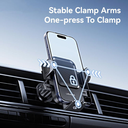 USAMS ZJ090 One-touch Car Air Vent Phone Holder, ZJ090