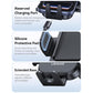 Car air vent phone holder details: reserved charging port, silicone protective pad