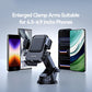 Car phone holder with large clamp arms for 4.5–6.9 in phones
