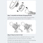 Assembly diagram of air-vent wireless charging bracket with rotating ball and lock.