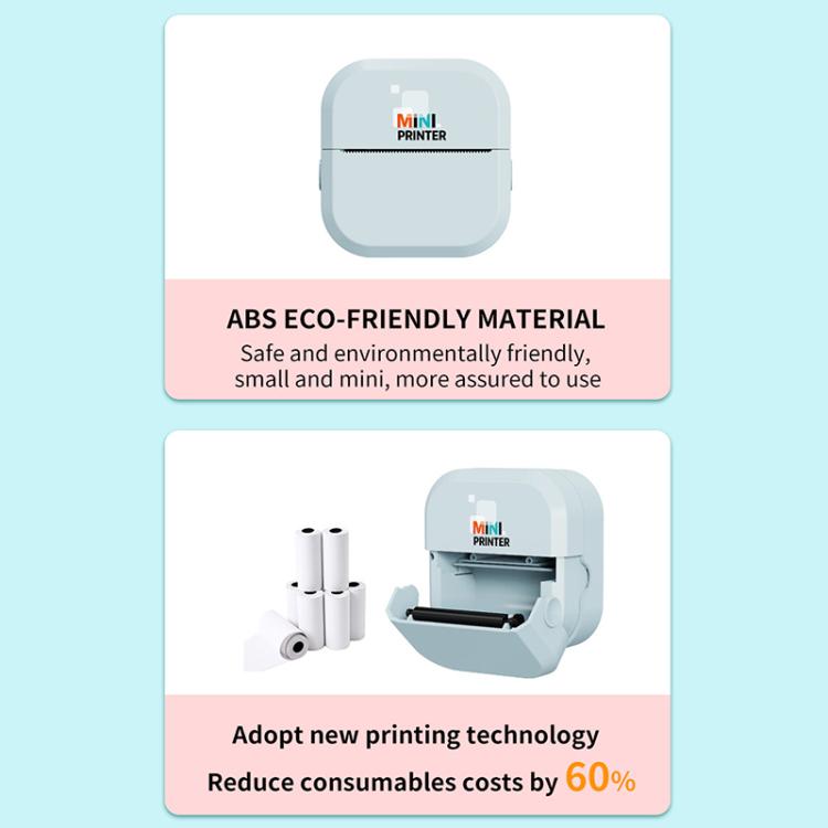 P1 Mini Portable Inkless Thermal Bluetooth Printer Export Version