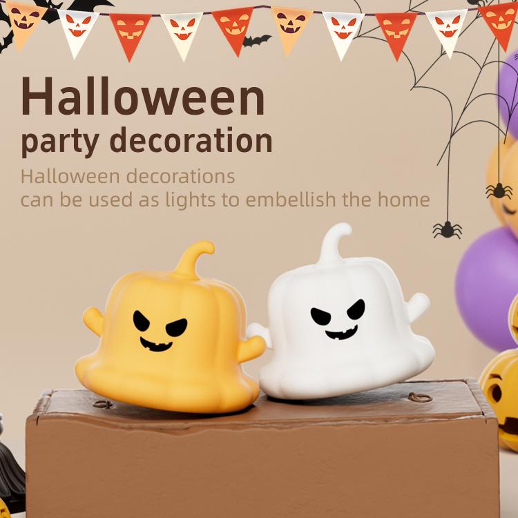 ZHL002 Pumpkin Ghost Silicone Night Light