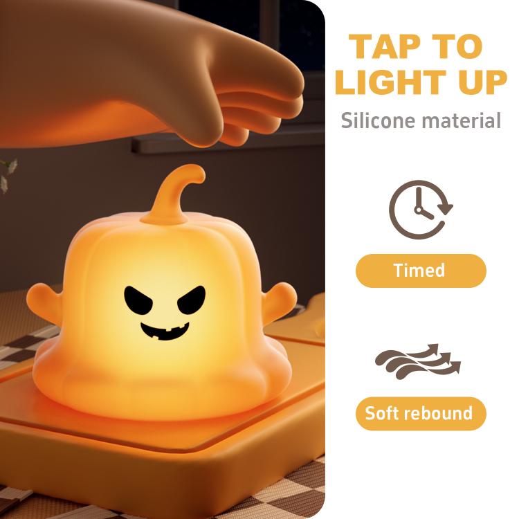 ZHL002 Pumpkin Ghost Silicone Night Light