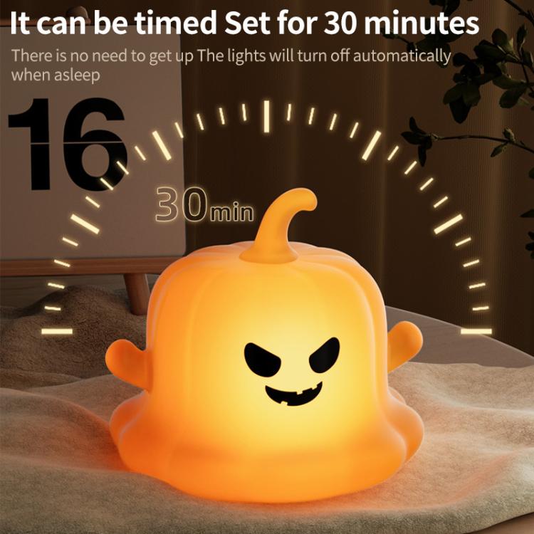 ZHL002 Pumpkin Ghost Silicone Night Light