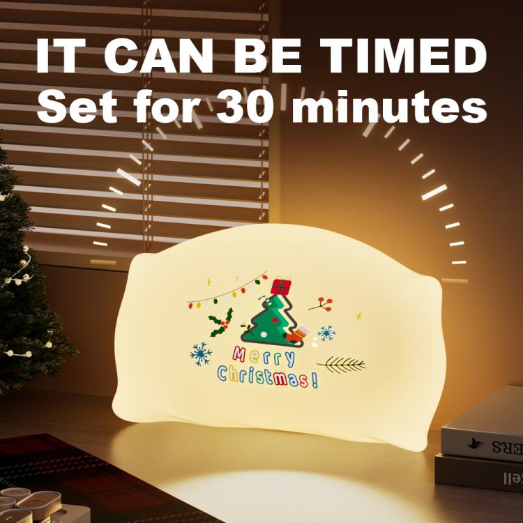ZHL001S Christmas Pillow Silicone Night Light
