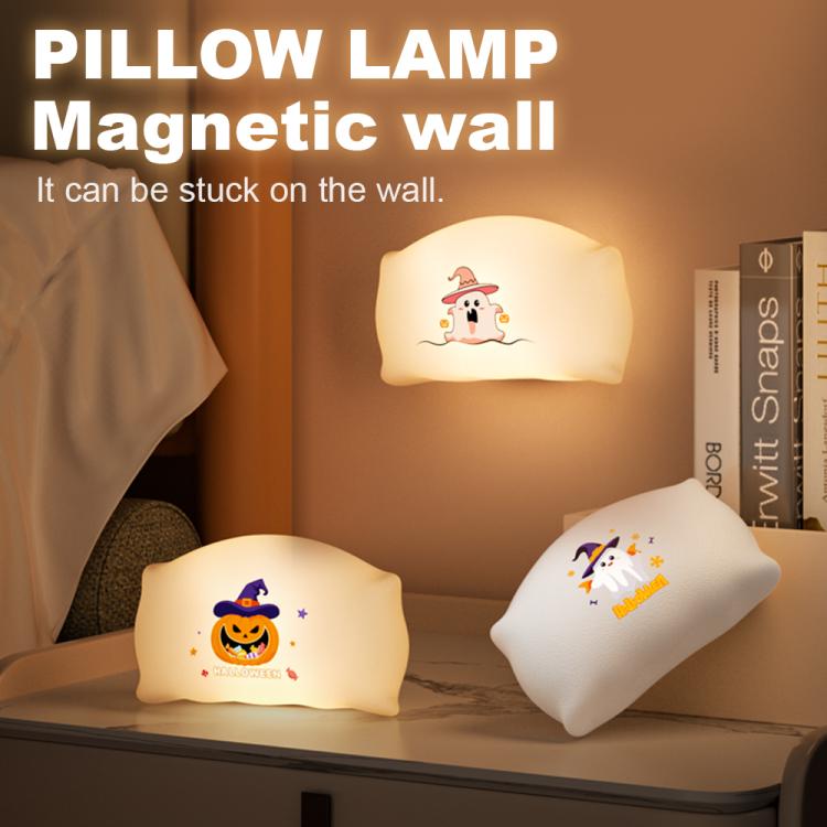 ZHL001W Halloween Pillow Silicone Night Light