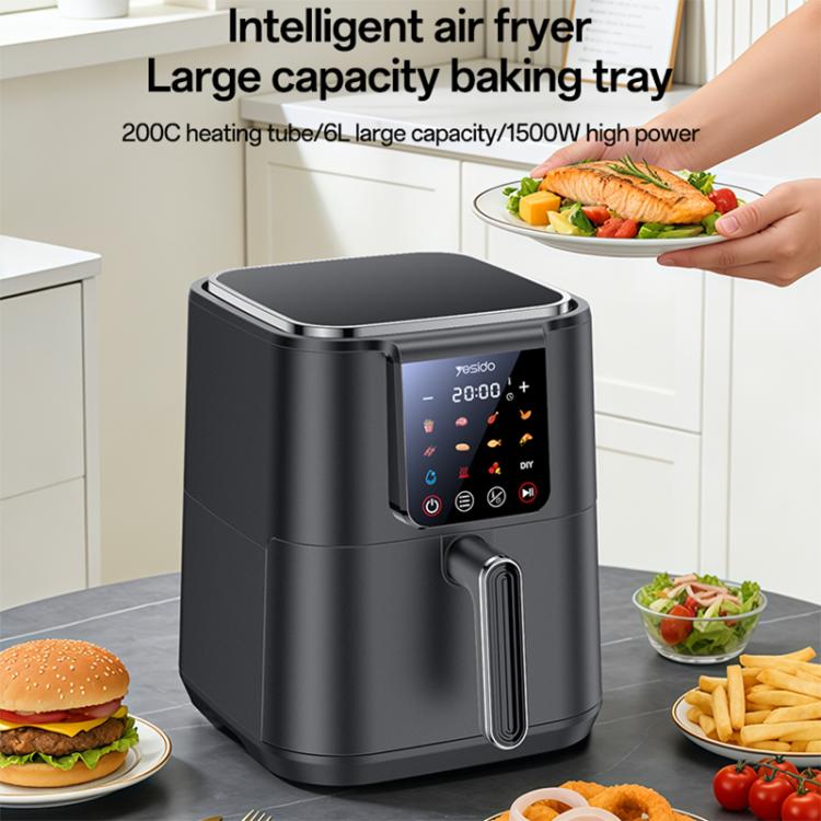Yesido EC35 6L 1500W Touch Screen NTC Temperature Control Air Fryer, EU Plug, UK Plug