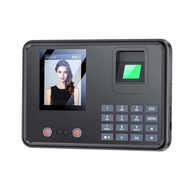Yesido KM30 2.8 inch Screen Face Fingerprint Recognition Attendance Machine, EU Plug, UK Plug