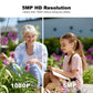 Srihome outdoor security camera image detail focusing on the device lens and LEDs