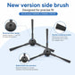 Three-arm robot vacuum side brush with dense bristles
