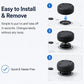 Black silicone thumbstick cap installation steps shown for quick setup