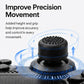 Black silicone thumb grip cap on game controller for improved grip