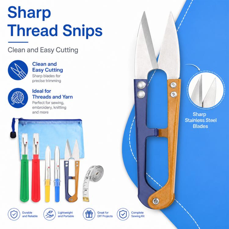 6pcs / Set DIY Sewing Seam Ripper Kit Thread Seam Remover