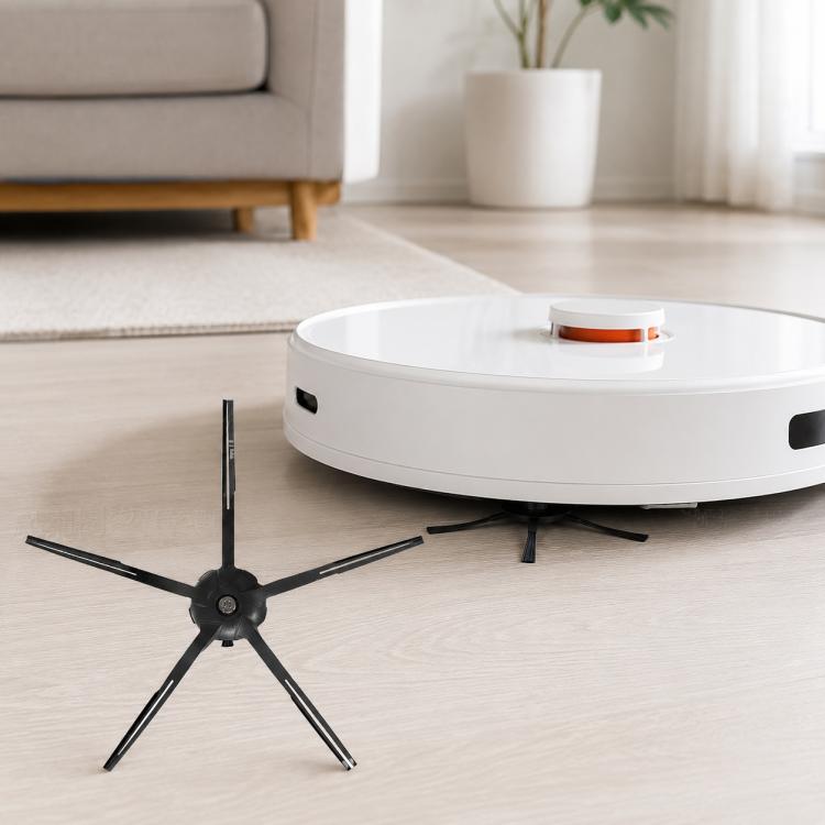 Black side brush replacement set with five arms for robot vacuum