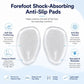 2 Pairs Half Size Self-adhesive Shock-absorbing Anti-slip Forefoot Pads