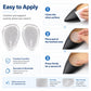 2 Pairs Half Size Self-adhesive Shock-absorbing Anti-slip Forefoot Pads
