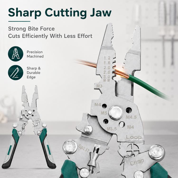 Multi-functional Handheld Foldable Cable Stripping Pliers
