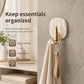 No Drill Light Luxury Plastic Adhesive Hooks Traceless Heavy-Duty Clothes Hook, Gold Hook