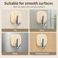 No Drill Light Luxury Plastic Adhesive Hooks Traceless Heavy-Duty Clothes Hook, Silver Hook