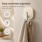 No Drill Light Luxury Plastic Adhesive Hooks Traceless Heavy-Duty Clothes Hook, Silver Hook