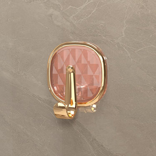 No Drill Light Luxury Plastic Adhesive Hooks Traceless Heavy-Duty Clothes Hook, 1PC