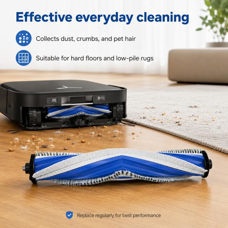 For Ecovacs DEEBOT X2S Replacement Parts, Main Brush, Side Brush, Mop Pad, Edge Mop Pad, Dust Bag, Filter