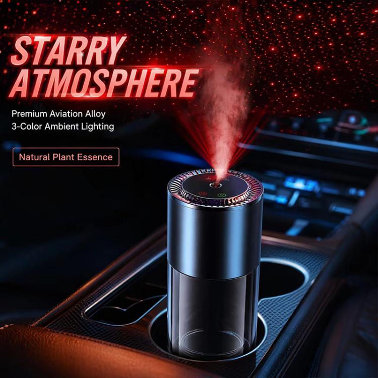 JK-577-2 Water Cup-Style Smart Car Aroma Diffuser with Starry Sky Projection