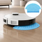 Blue disposable mop pad for robot vacuum, textured microfiber cleaning pad
