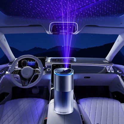 JK-587 Tri-color Starry Sky Light Smart Car Aroma Diffuser