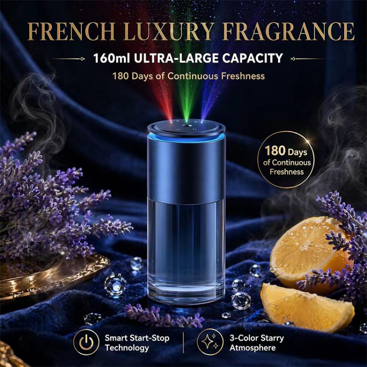 JK-587 Tri-color Starry Sky Light Smart Car Aroma Diffuser