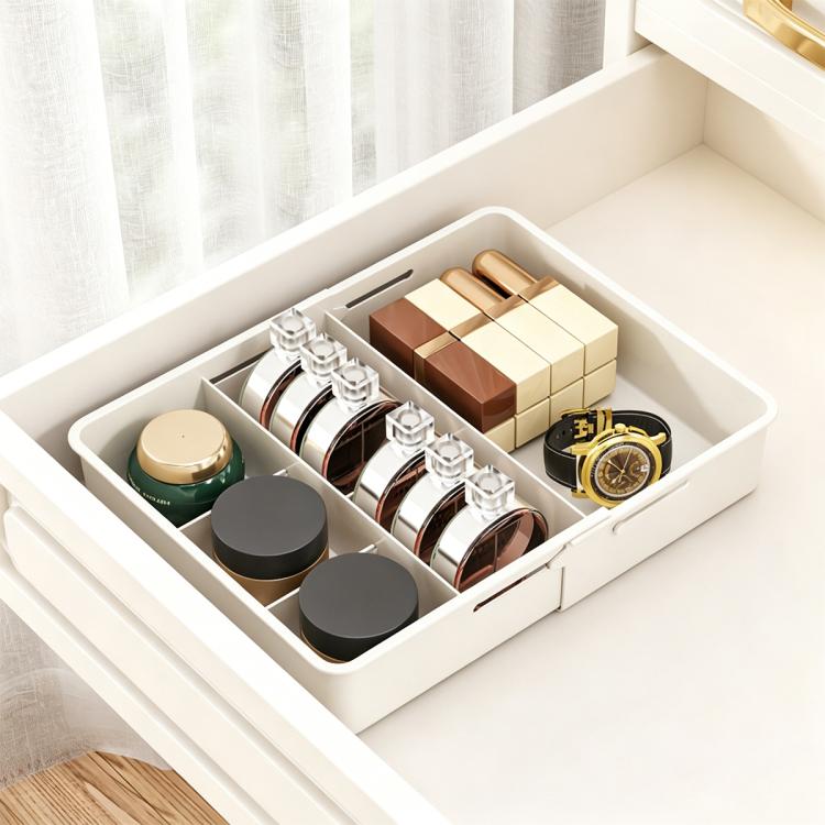 Retractable Drawer Storage Box, 3 in 1 24-29x22x5.5cm, 3 in 1 30-37x22x5.5cm